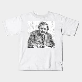 G. K. CHESTERTON ink portrait.1 Kids T-Shirt